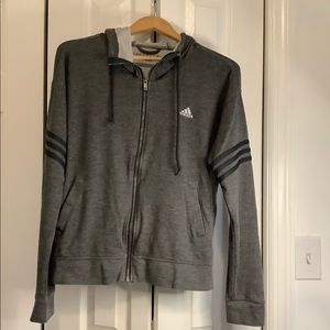 Adidas Grey Sweatsuit w/ Joggers & Track Jacket